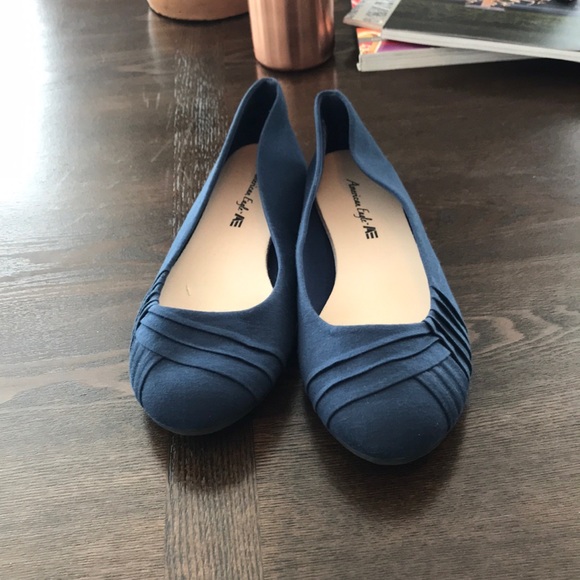 navy blue flats payless